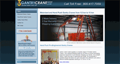 Desktop Screenshot of gantrycrane-outlet.com